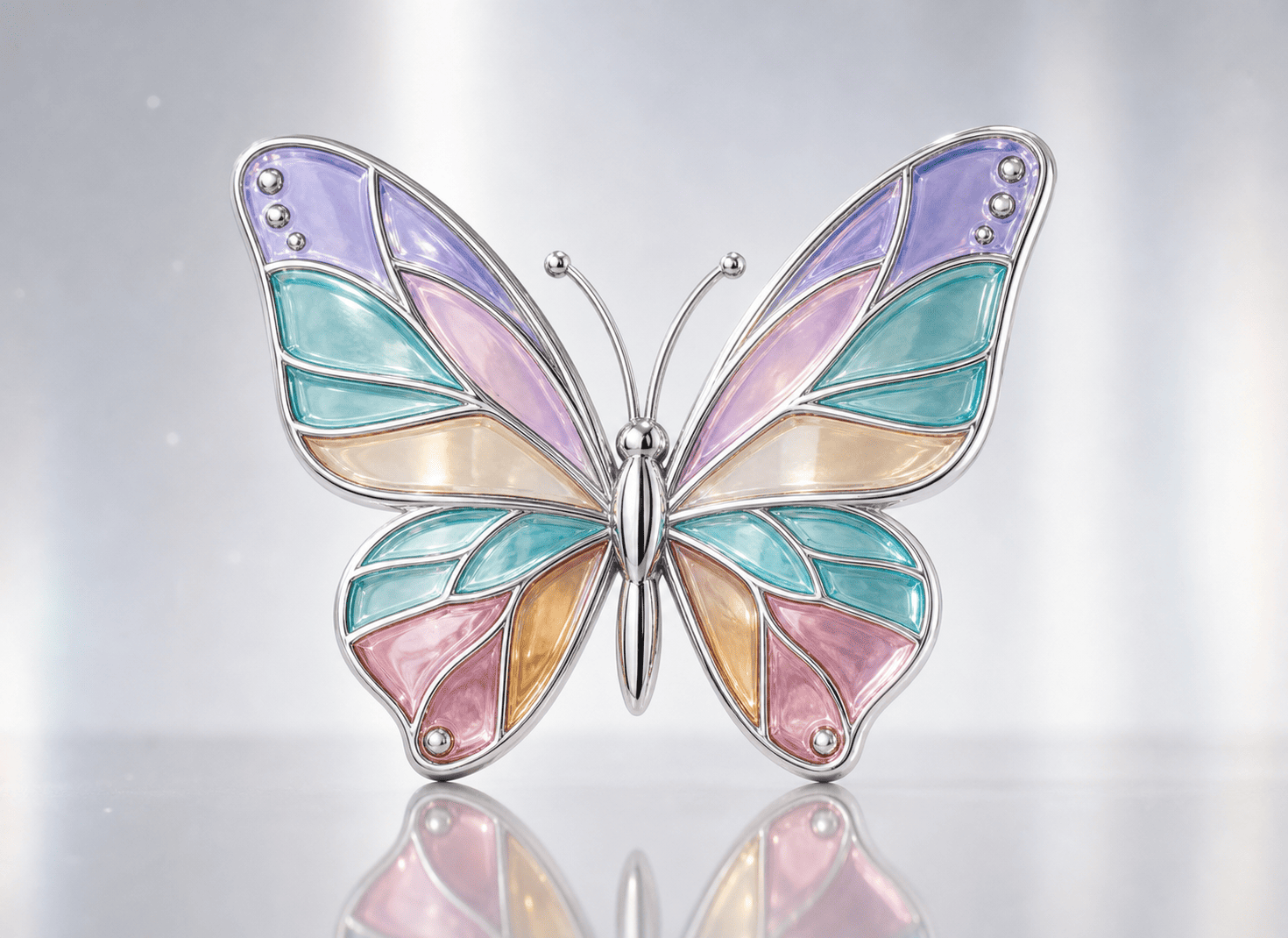 Transparent enamel hard enamel pin example