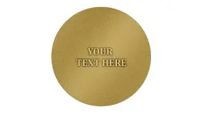 Custom embossed pin backside