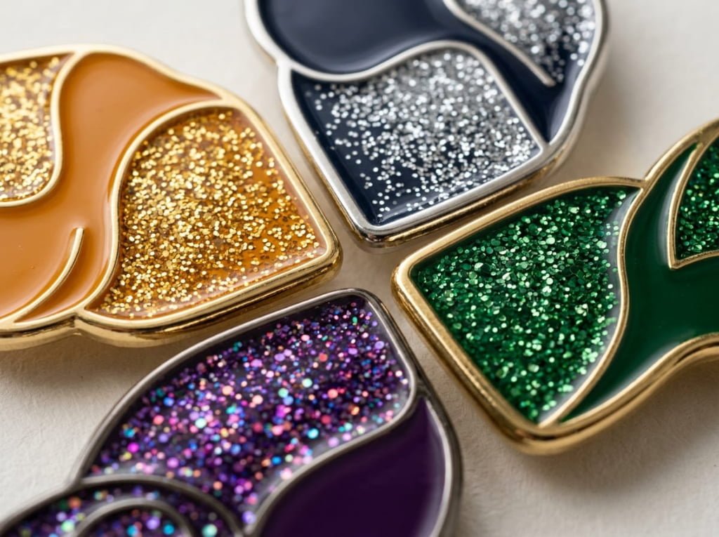 How to Match Enamel Colors With Glitter?