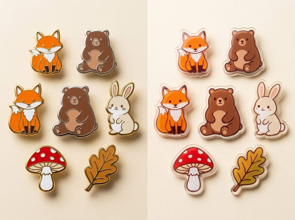 Metal Pins vs. Acrylic Pins: Which Is Better for Custom Orders?