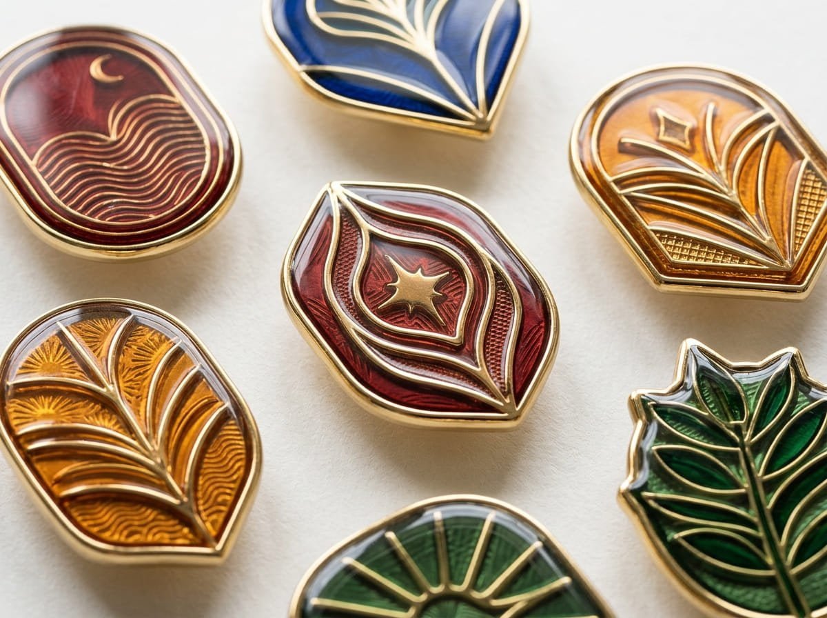 Layered translucent finish with transparent enamel Transparent enamel effect