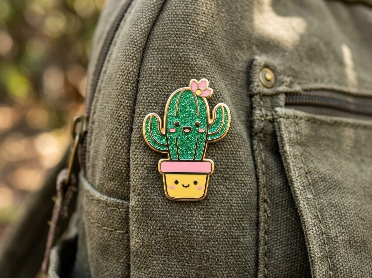 durable glitter pin