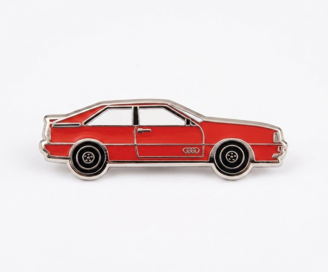 Custom hard enamel pins arranged for B2B product selection