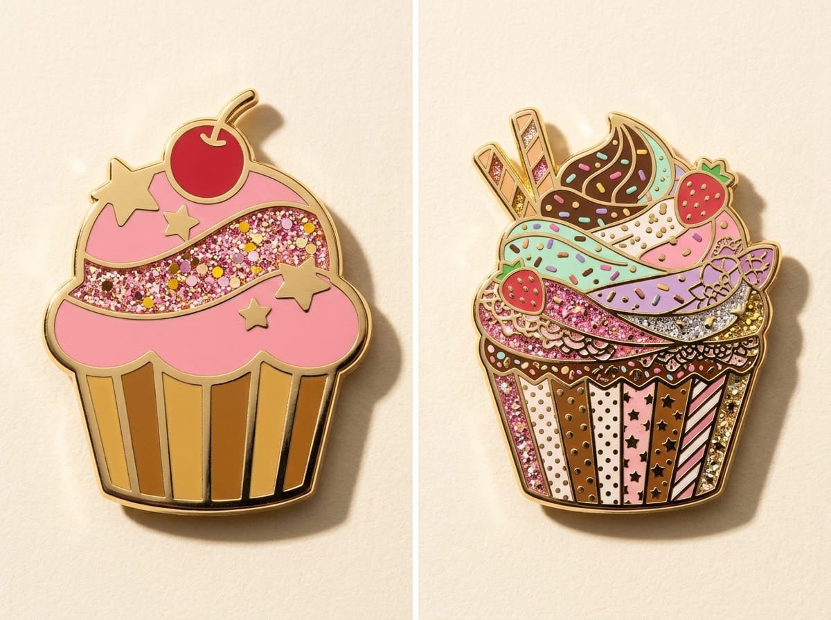 Simple glitter design example