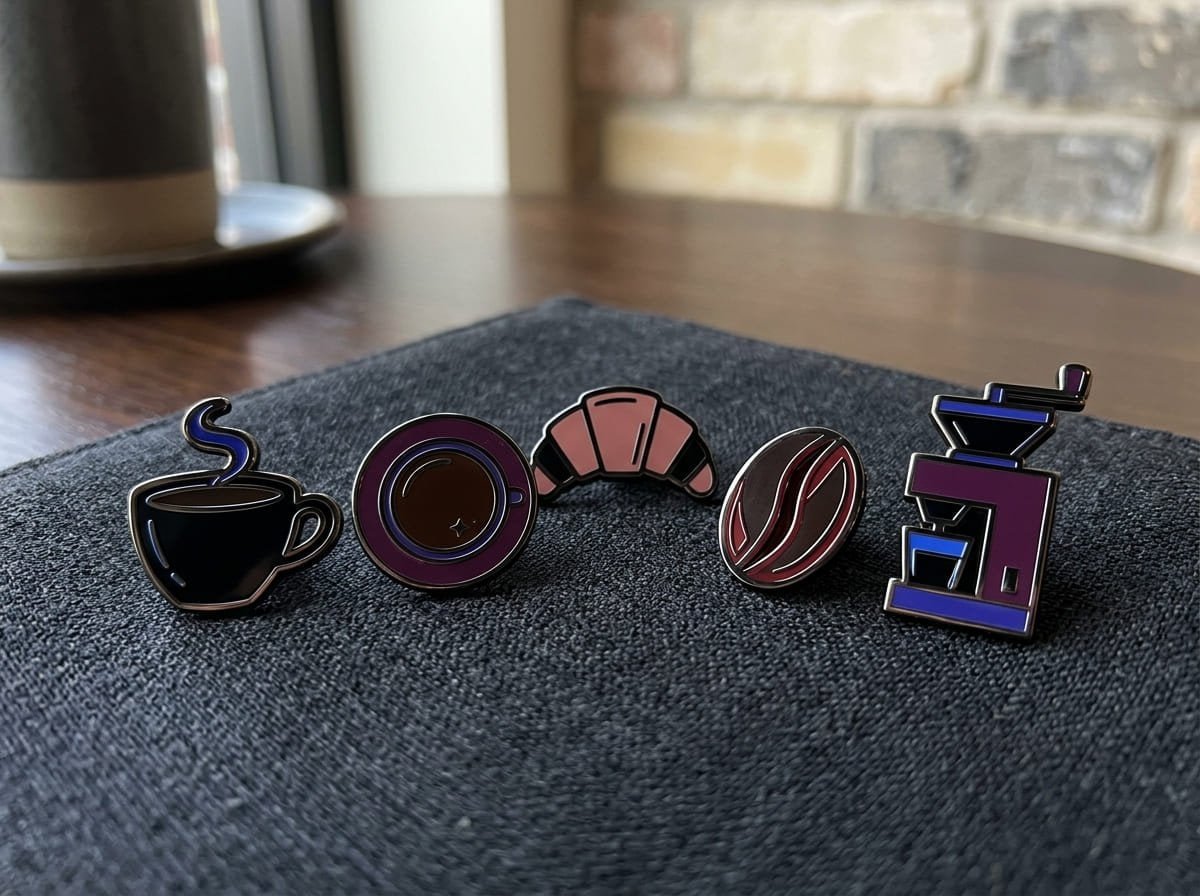 Black nickel enamel pin advantages Black nickel plating on modern pin designs