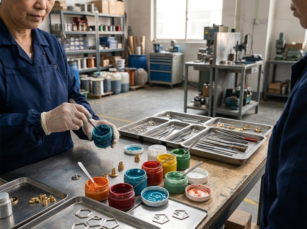 mixing enamel pigments for pins mixing enamel pigments