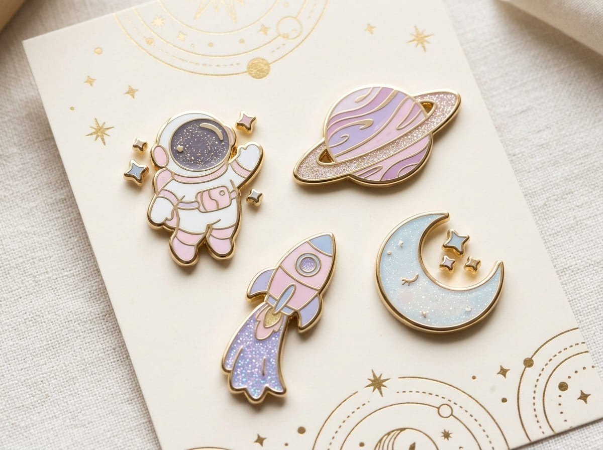 Fine glitter enamel pins fine glitter enamel pins