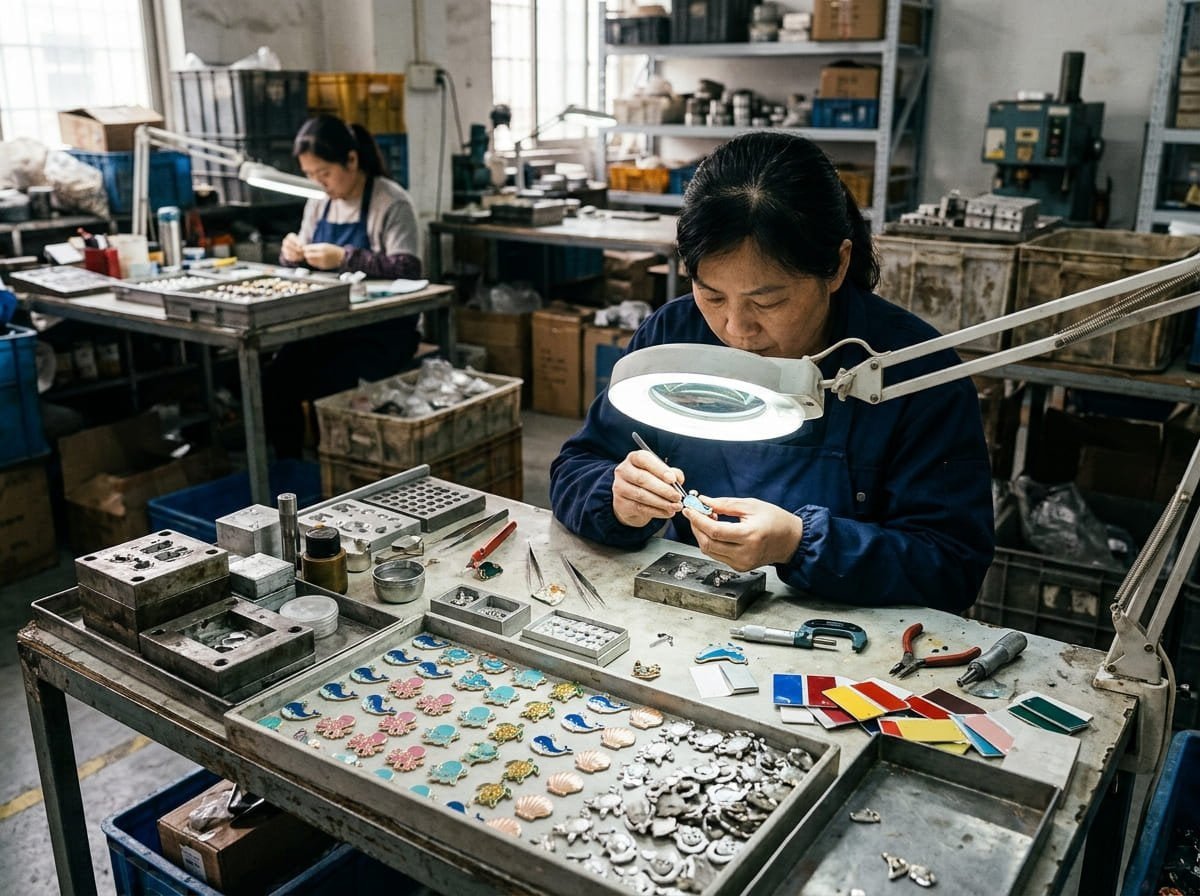 Enamel pin production constraints Enamel pin manufacturing limitations