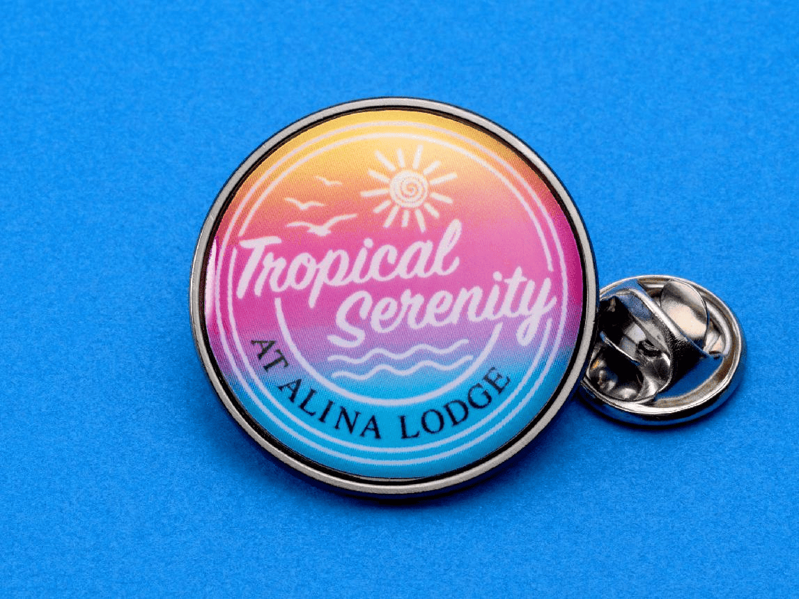 High-resolution printed pin designs printed pin design clarity