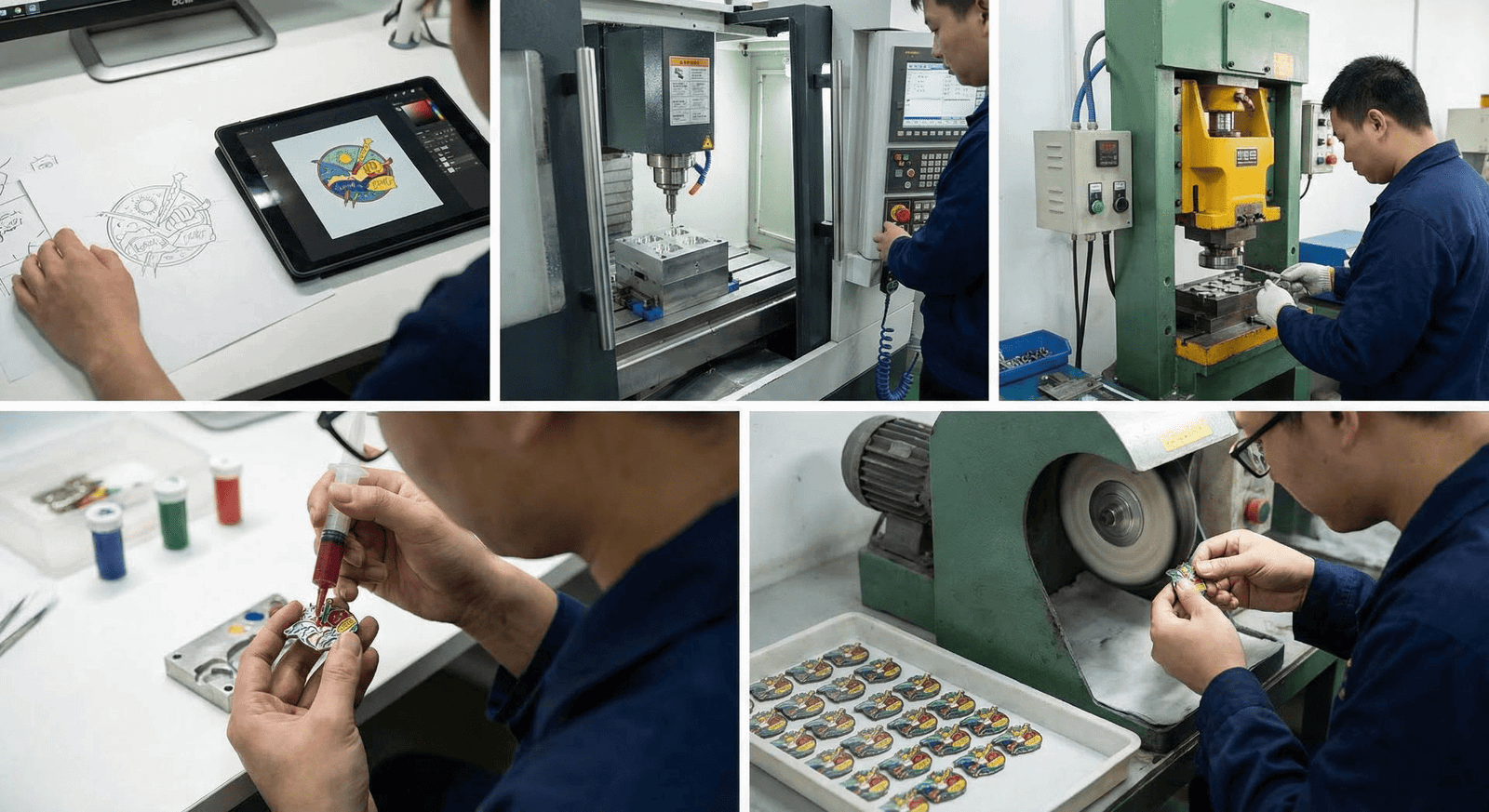 how enamel pins are made Enamel pins production process