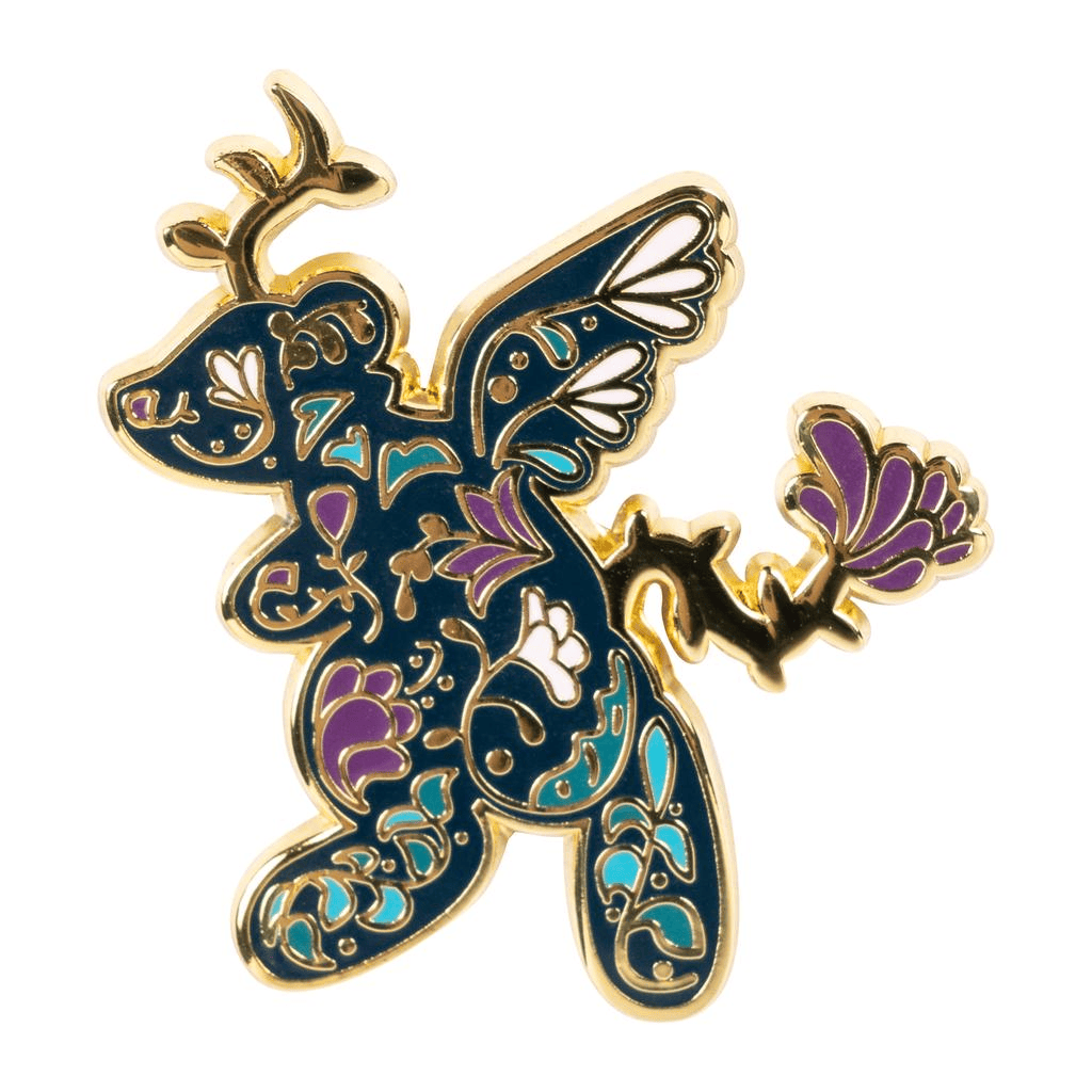 AI designs as enamel pins AI-generated artwork turned into enamel pins