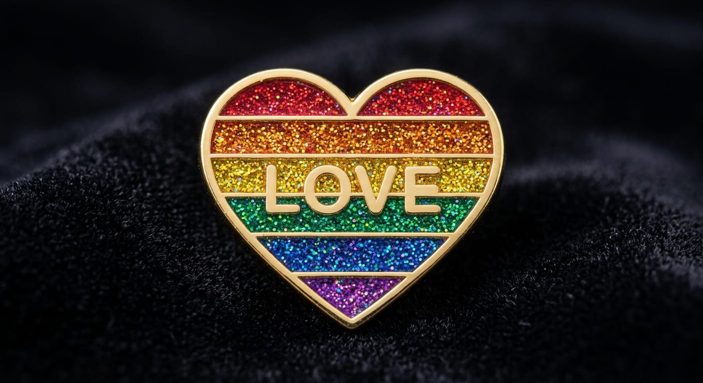 custom design showing rainbow glitter effect