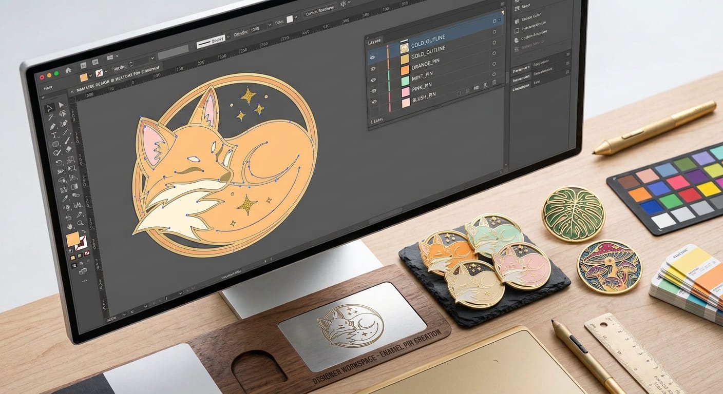 vector artwork for pins