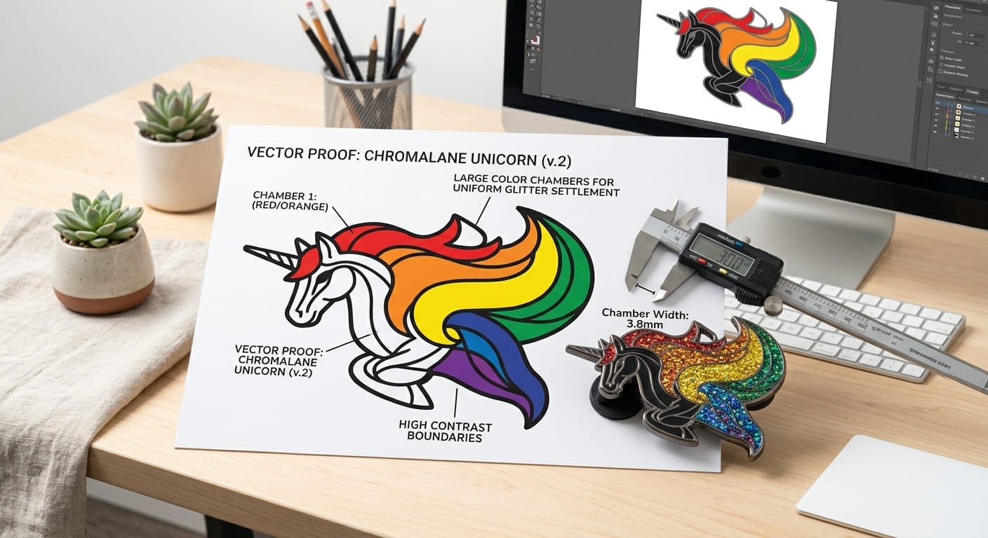 design tips for enamel pins mockup