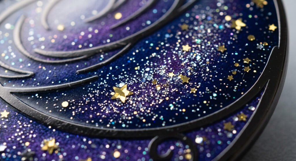 How to Design Galaxy-Themed Glitter Enamel Pins