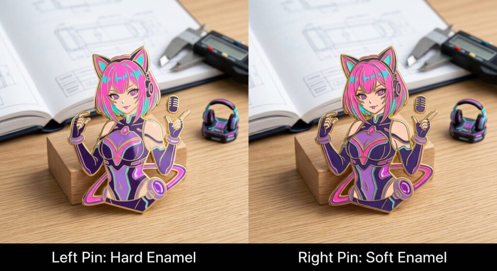 Hard Enamel vs. Soft Enamel for Anime Pins: Which Should You Choose?