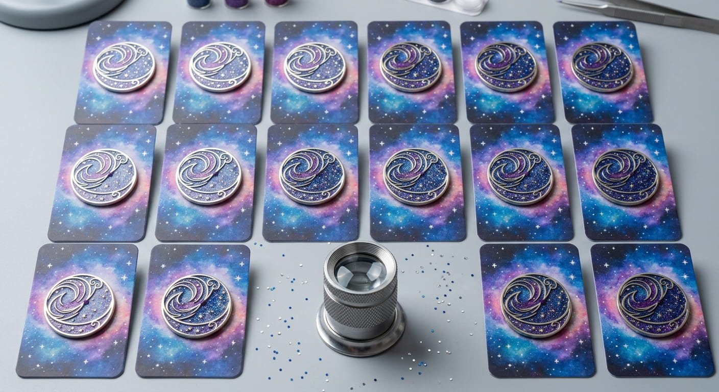 Balancing cost and design quality for glitter galaxy pins cost-effective glitter pin production