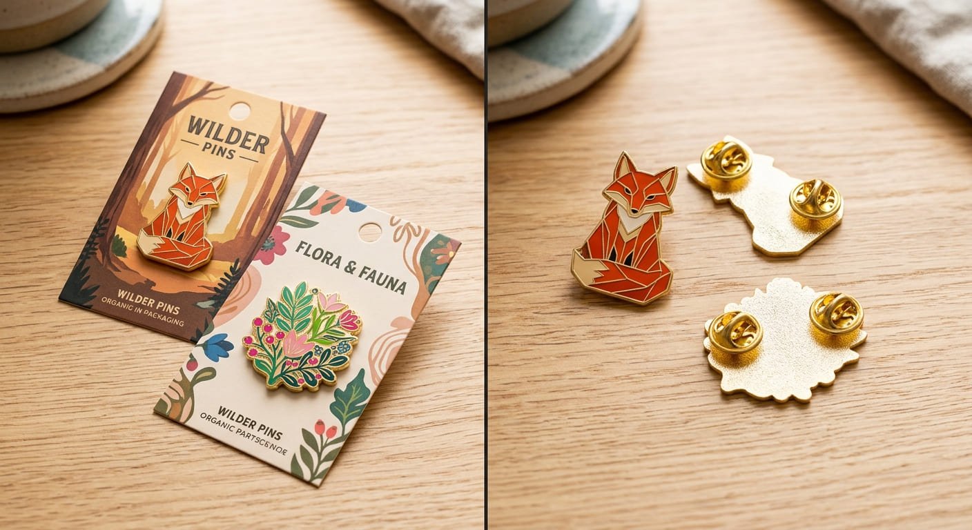 Backing cards explanation Backing cards for enamel pins