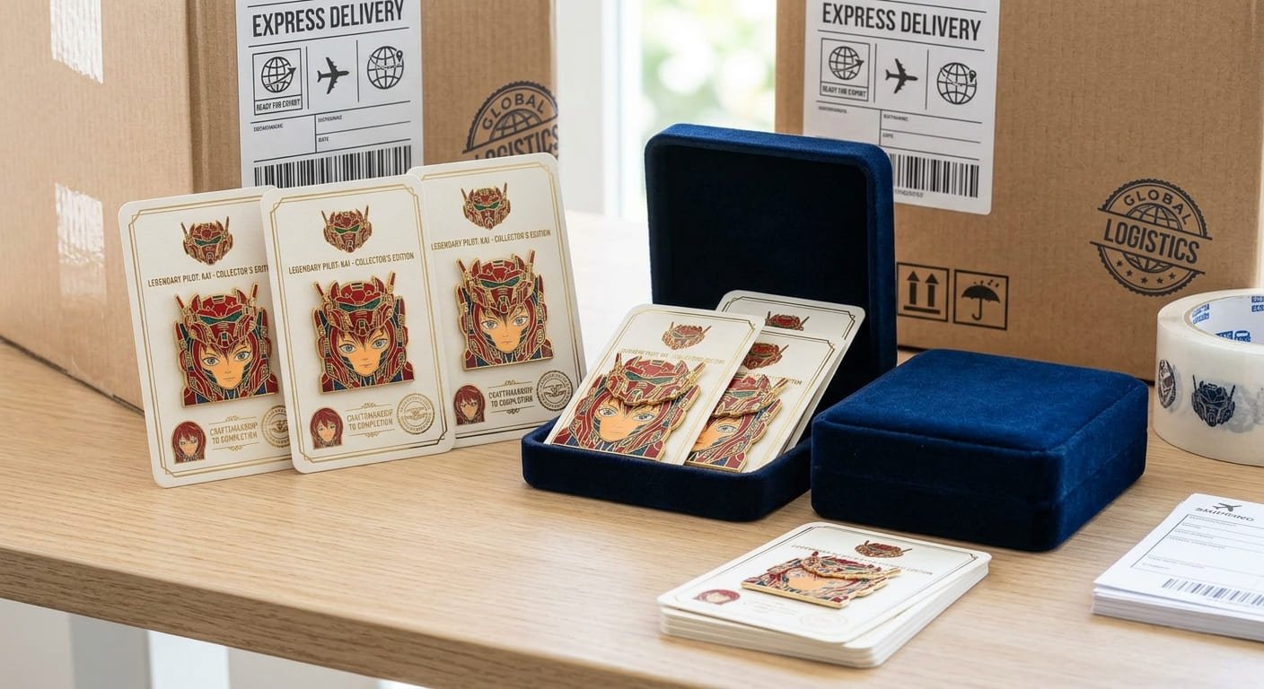 shipping custom enamel pins