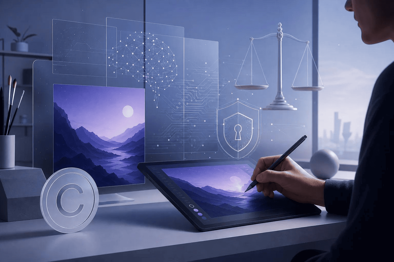 Understanding intellectual property with AI artwork Copyright concerns with AI designs
