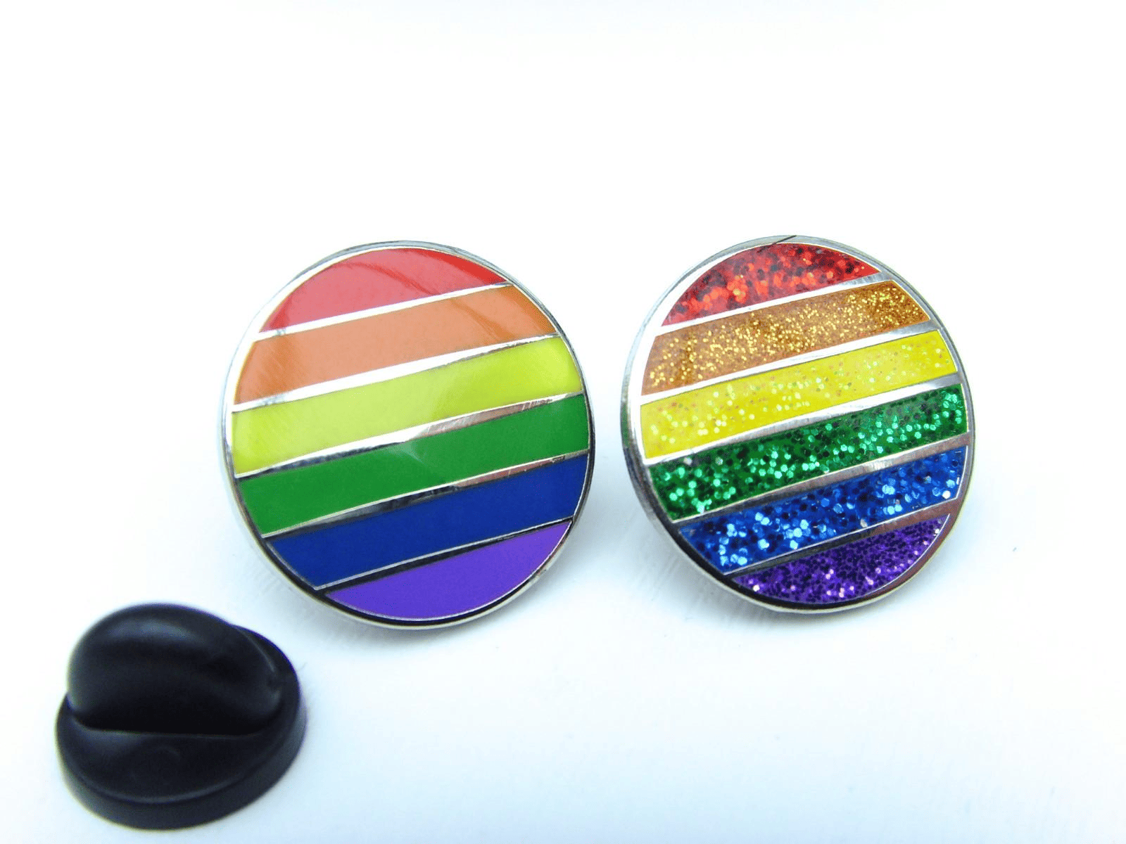 Glitter Enamel vs Die Struck Pins Design Comparison glitter enamel vs die struck pins design comparison
